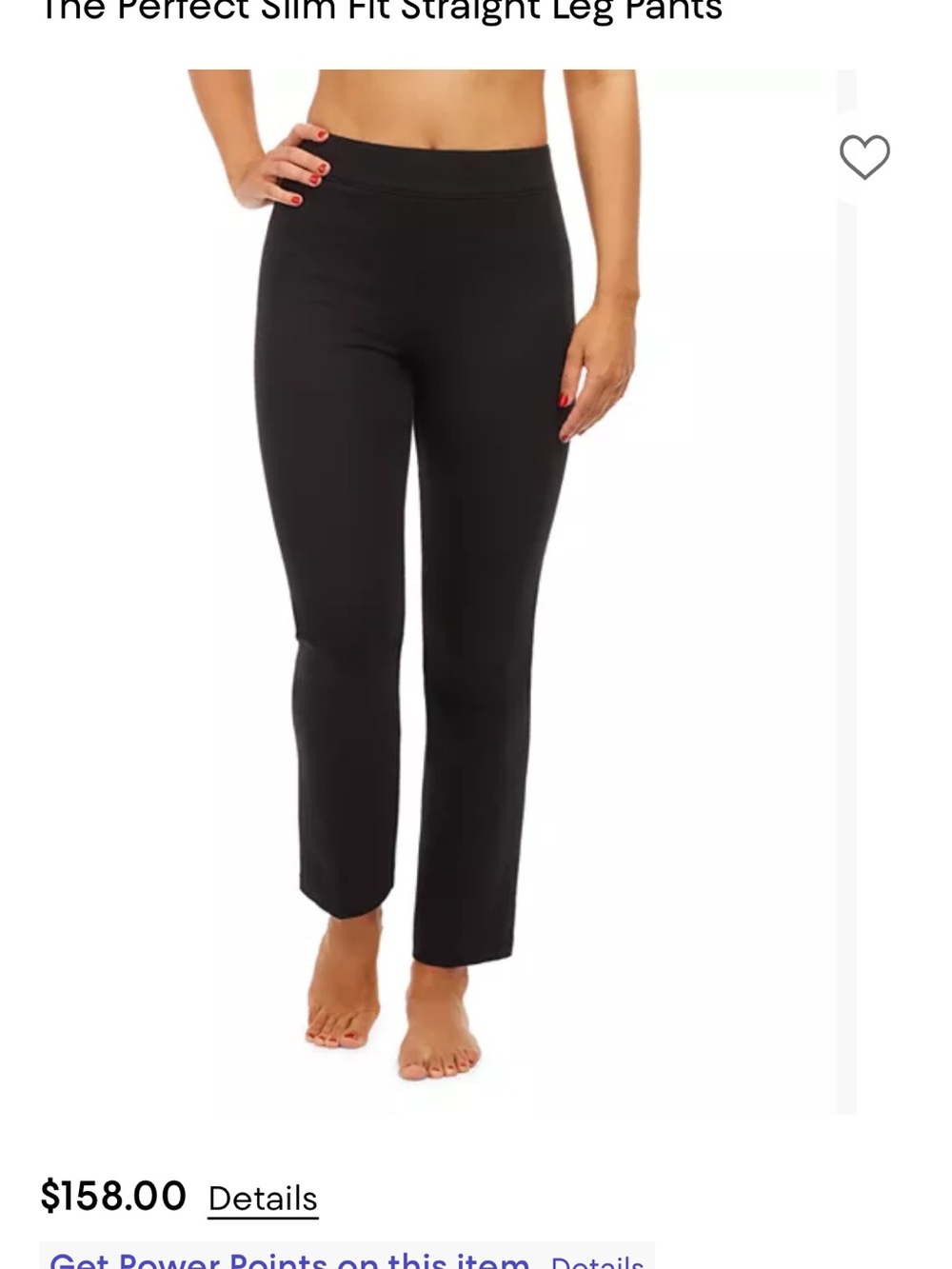 SPANX Black Straight-Leg Slim Fit Pants in leather like luxe black